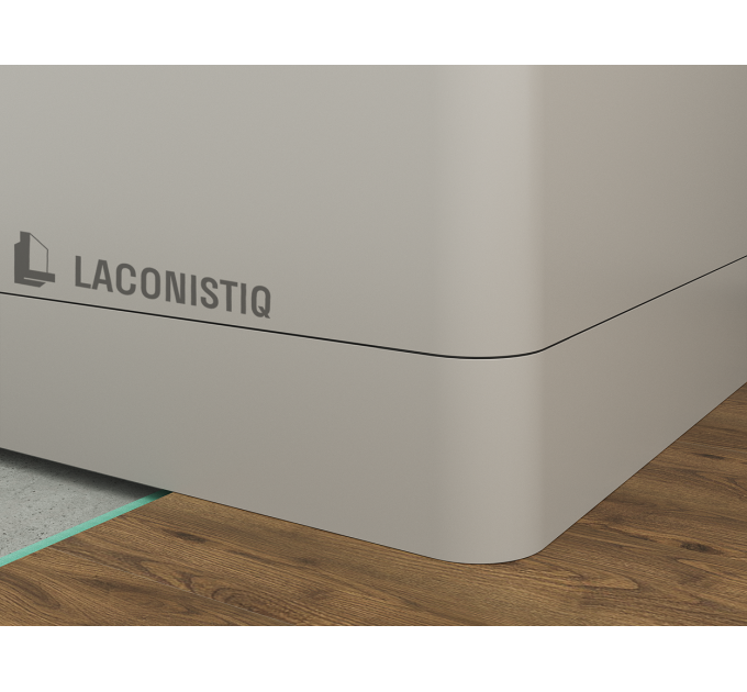 Скрытый плинтус LACONISTIQ для радиусных стен