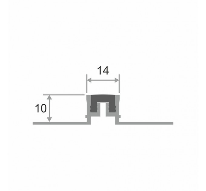 Алюминиевый компенсационный профиль ПО-114