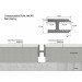 Защелка для теневой рейки Laconistiq Dual Mini под обои, панели и керамогранит