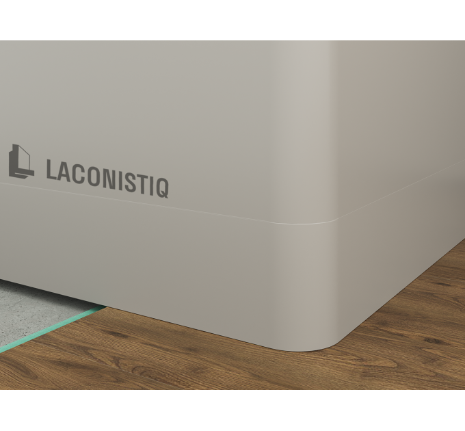 Скрытый плинтус LACONISTIQ для радиусных стен